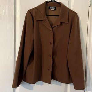 Women's Briggs Jacket/Blazer Size Large Brown
